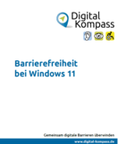 Titelblatt Leitfaden Barrierefreiheit bei Windows 11