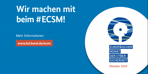 Logo der Kampagne Wir machen mit dem #ECSM