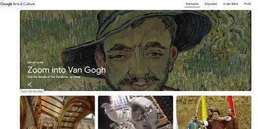 Startseite Google Arts & Culture
