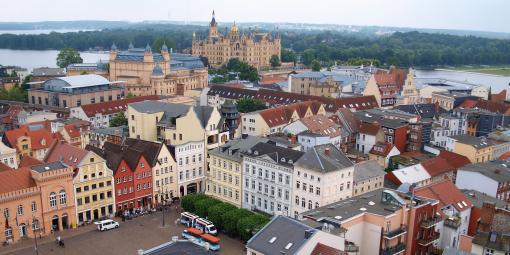 Panoramablick auf Schwerin