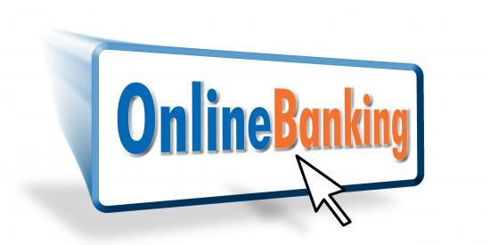 Online Banking Schild
