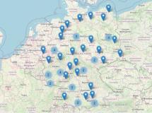 DiKo Standorte Deutschlandkarte