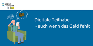 Illustration eines alten Herren der auf einem Sessel sitz, er sieht ärgerlich aus. Über seinem Kopf sind Gedankenblasen. Er denket an Geld.