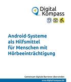 Titel des Leitfadens Android-Systeme und Hörbeeinträchtigung