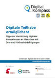 Deckblatt des Leitfadens "Digitale Teilhabe ermöglichen!"