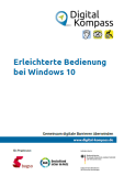Deckblatt des Leitfadens Erleichterte Bedienung bei Windows 10