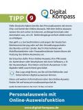 Die erste Seite des Tipp 9: Personalausweis mit Online-Ausweisfunktion