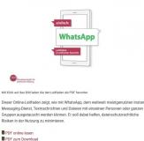 Bildschirmaufnahme der Internetseite zum Download der Broschüre "einfach WhatsApp"