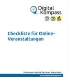 Titelbild der Checkliste für Online-Veranstaltungen