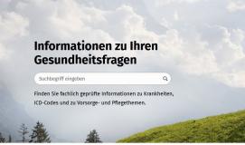 Bildschirmaufnahme der Startseite von gesund.bund.de