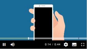 Bildschirmaufnahme aus dem Erklärvideo "Wie mache ich mein Smartphone an und aus?"