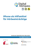 Deckblatt Leitfaden iPhone als Hilfsmittel für Hörbeeinträchtige