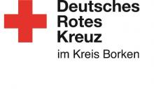 Logo des Deutschen Roten Kreuzes, rotes Kreuz mit Schriftzug