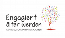 Logo mit Schriftzug "Engagiert älter werden" 