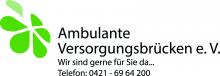 Logo der ambulanten Versorgungsbrücken mit Telefonnummer