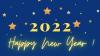 Schriftzug Happy New Year 2022