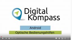 Bildschirmaufnahme aus dem Video über die optischen Bedienungshilfen bei Adroid-Geräten