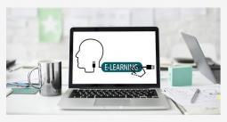 Bildschirmaufnahme der Internetseite der BAG Selbsthilfe zum Thema E-Learning