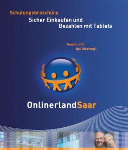Titelblatt der Schulungsbroschüre Sicher Einkaufen und Bezahlen mit Tablets