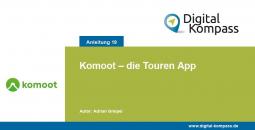 Titelblatt der Anleitung 19: Komoot – die Touren App