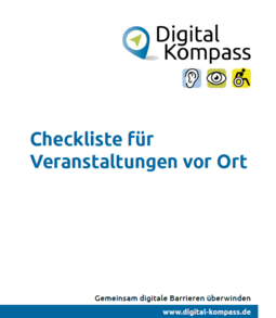 Titelbild der Checkliste für Veranstaltungen vor Ort