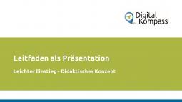 Deckblatt der Präsentation "Den leichten Einstieg in die digitale Welt vermitteln!"