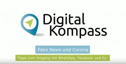 Bildschirmaufnahme der Aufzeichnung des Vortrags über Corona und Fake News