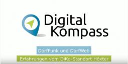 Bildschirmaufnahme der Aufzeichnung des Vortrags über Dorffunk und Dorfweb