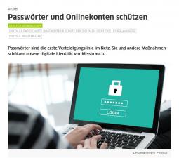 Abbildung der Internetseite