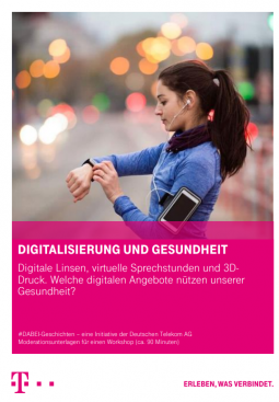 Screenshot Moderationsunterlagen Digitalisierung und Gesundheit #Dabei-Geschichten Telekom