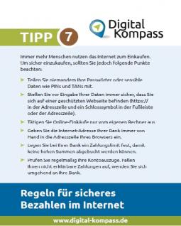 Die Seite mit dem Tipp 7: Regeln für sicheres Bezahlen im Internet