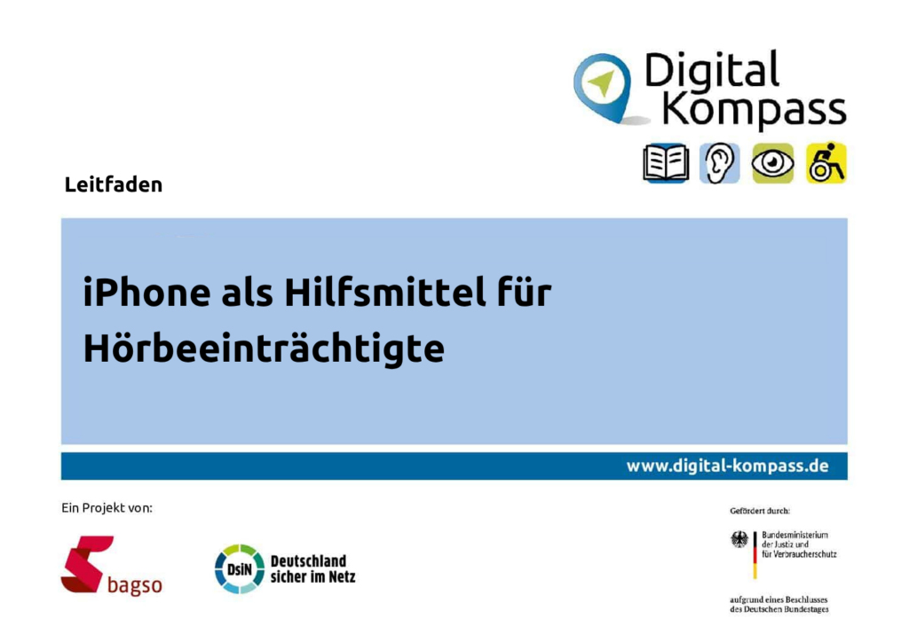 Cover iPhone als Hilfsmittel für Hörbeeinträchtigte