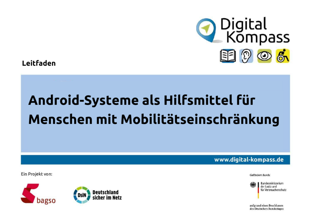 Cover Android-Systeme als Hilfsmittel für Menschen mit Mobilitätseinschränkung