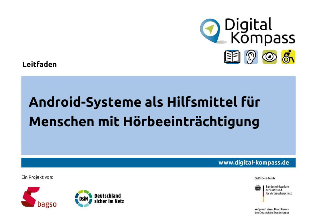 Cover Android-Systeme als Hilfsmittel für Menschen mit Hörbeeinträchtigung