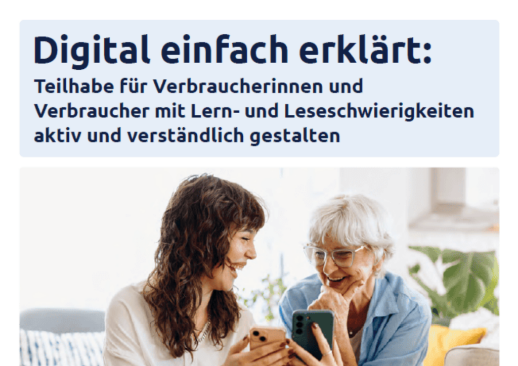 Ausschnitt des Titelbilds des Flyers für das Projekt "Digital einfach erklärt"