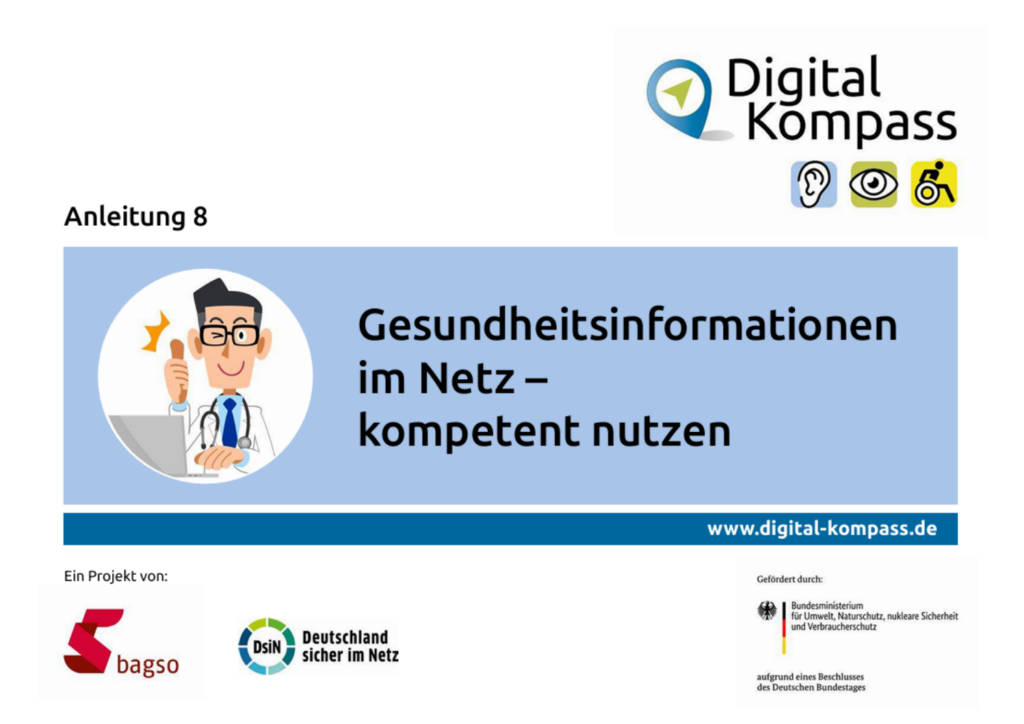 Titelbild Anleitung 8: Gesundheitsinformationen im Netz