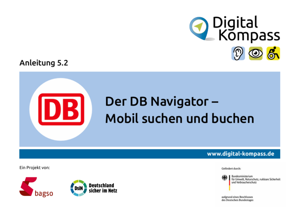 Titelbild Anleitung 5.2: Der DB-Navigator