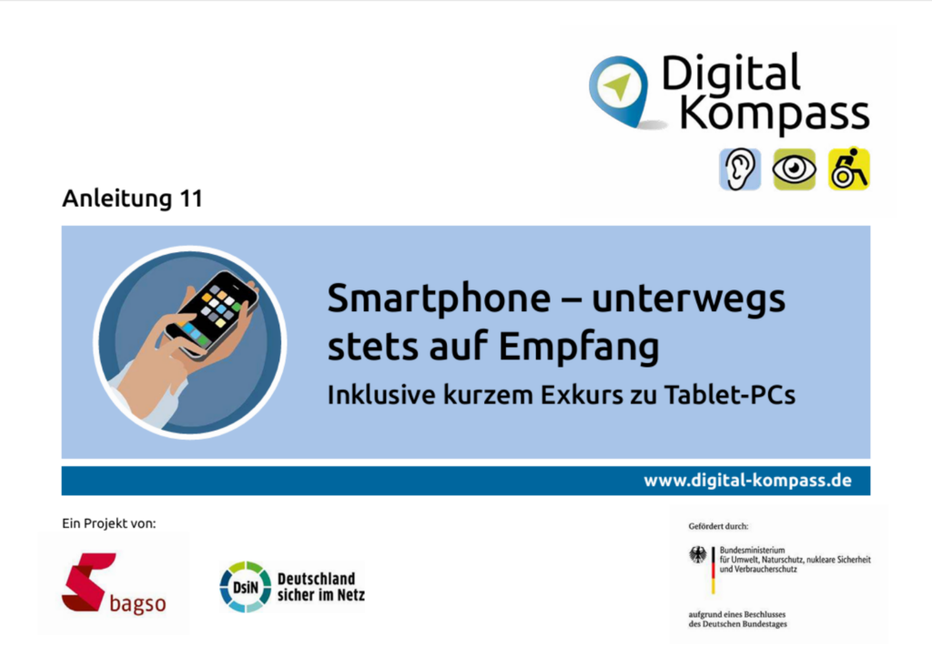 Titelbild der Anleitung 11: Smartphone – unterwegs stets auf Empfang
